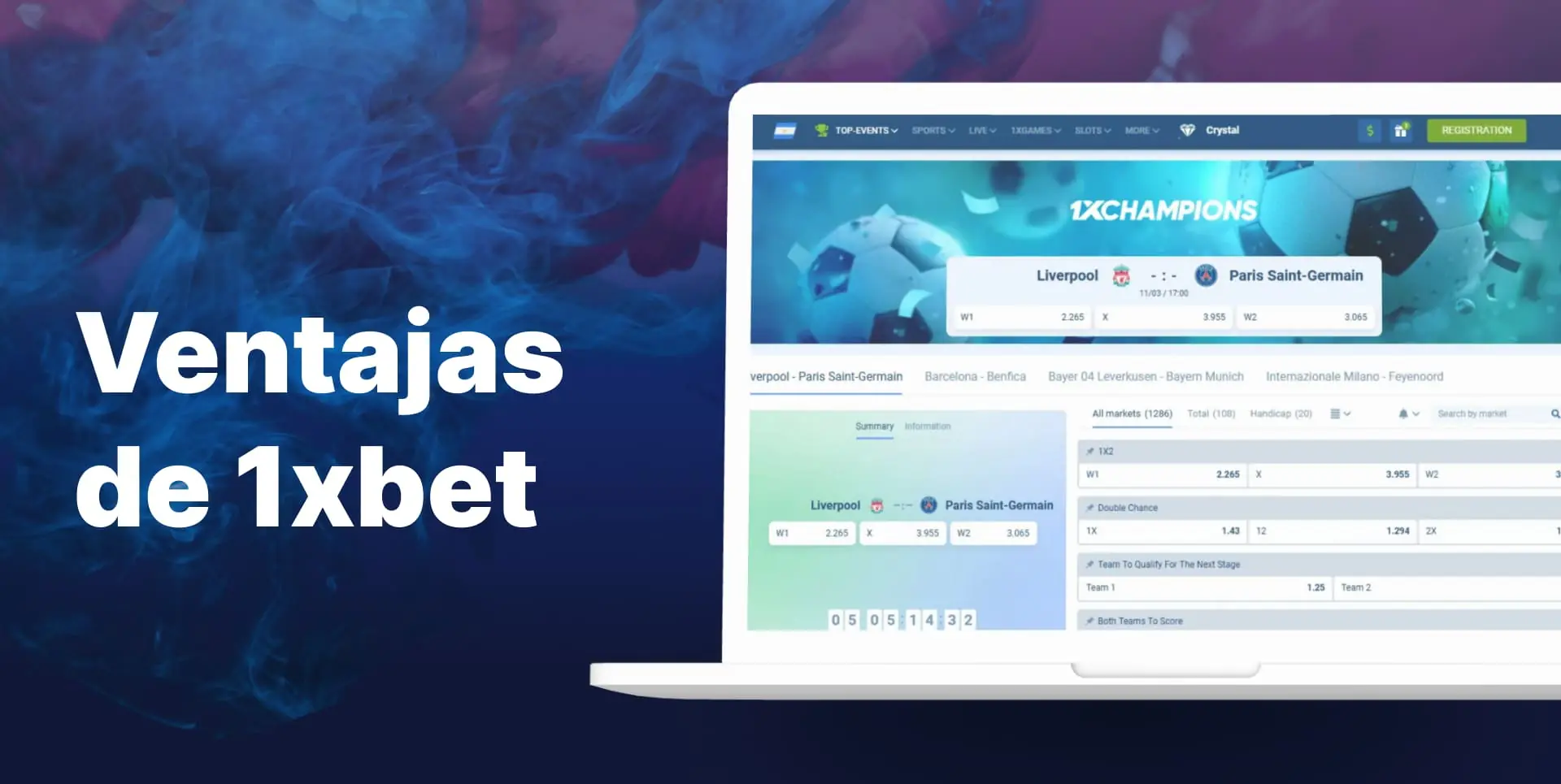 Amplia gama de métodos de pago para depositar en 1xbet